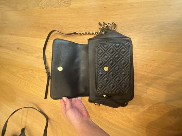 Tory Burch Fleming Black Leather Convertible Shoulder Bag main image 4